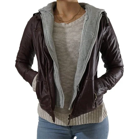 ジャケット・アウター Archive leather Jacket dark wear ジャケット・アウター archive leather jacket archive leather zip jacket